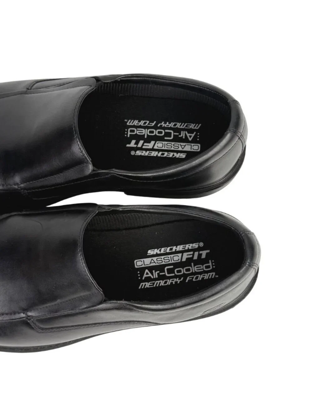 Skechers Miller Moriarty Men's Black Leather Slip-On Loafers Dress Shoes Size 13 - Picture 4 of 7